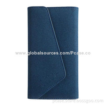 PU Lather Case for HTC One M7, Cut-out for Camera, Fashionable Design